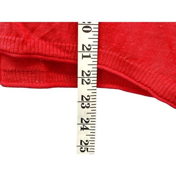 Victorias Secret Shirt Women Medium Pink Scoop Neck Linen Blend Mesh Dolman - Picture 6 of 7